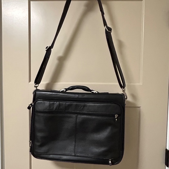 Dell Leather Laptop Bag - Black - Picture 2 of 10